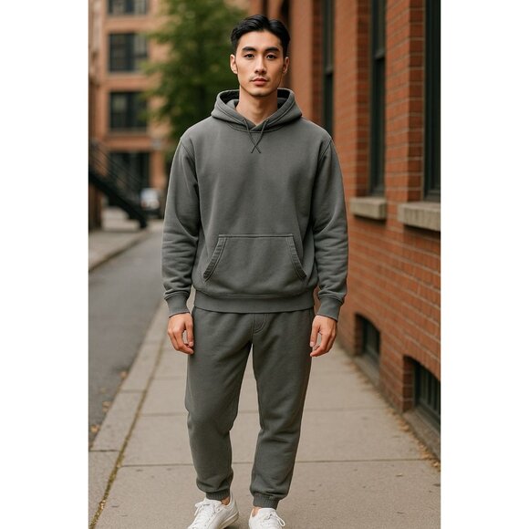 Abercrombie Kids Essentials Boy Gray Sweat Outfit 17/18 - Picture 1 of 8